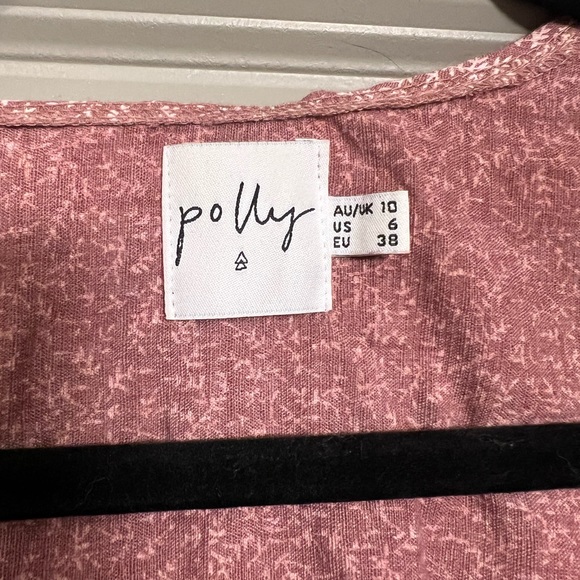 Princess Polly Pink Floral Wrap/Tie Jazzly Top - Picture 3 of 8